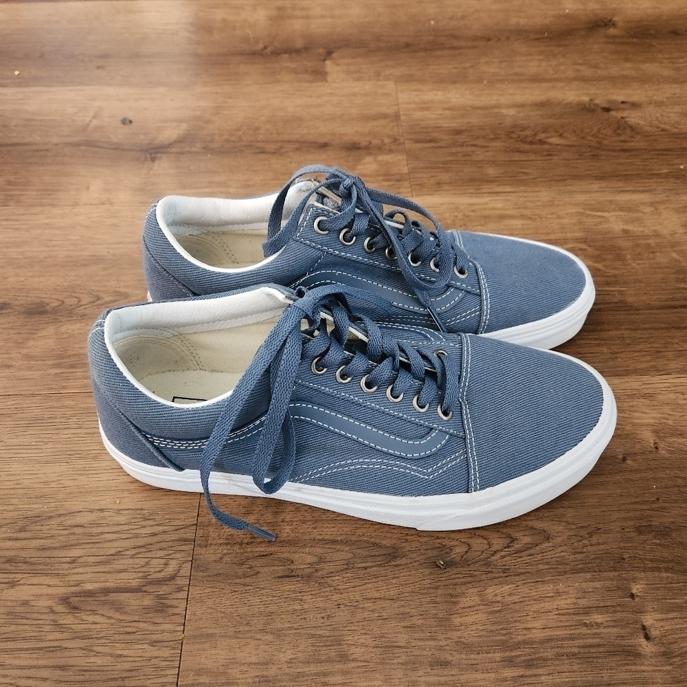 VANS OLD SKOOL SNEAKER IN TWILL ADRIATIC BLUE